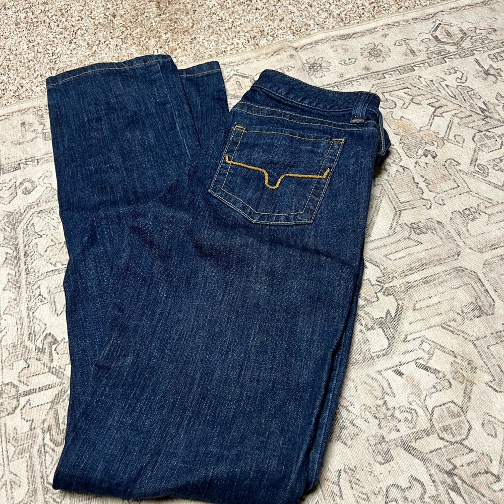 SOLD Kimes Ranch Betty Jeans 8/36 Dark Wash like new worn once.